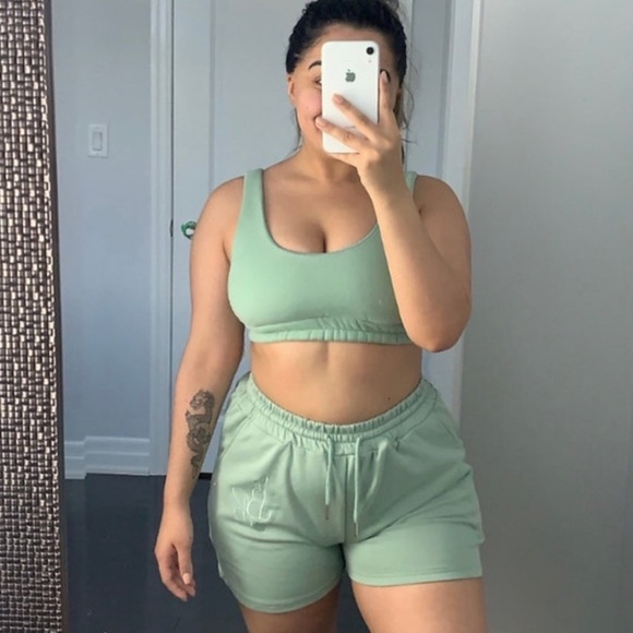 Sage Cozy Bunny Sweat Bra set of 3 - Picture 3 of 13